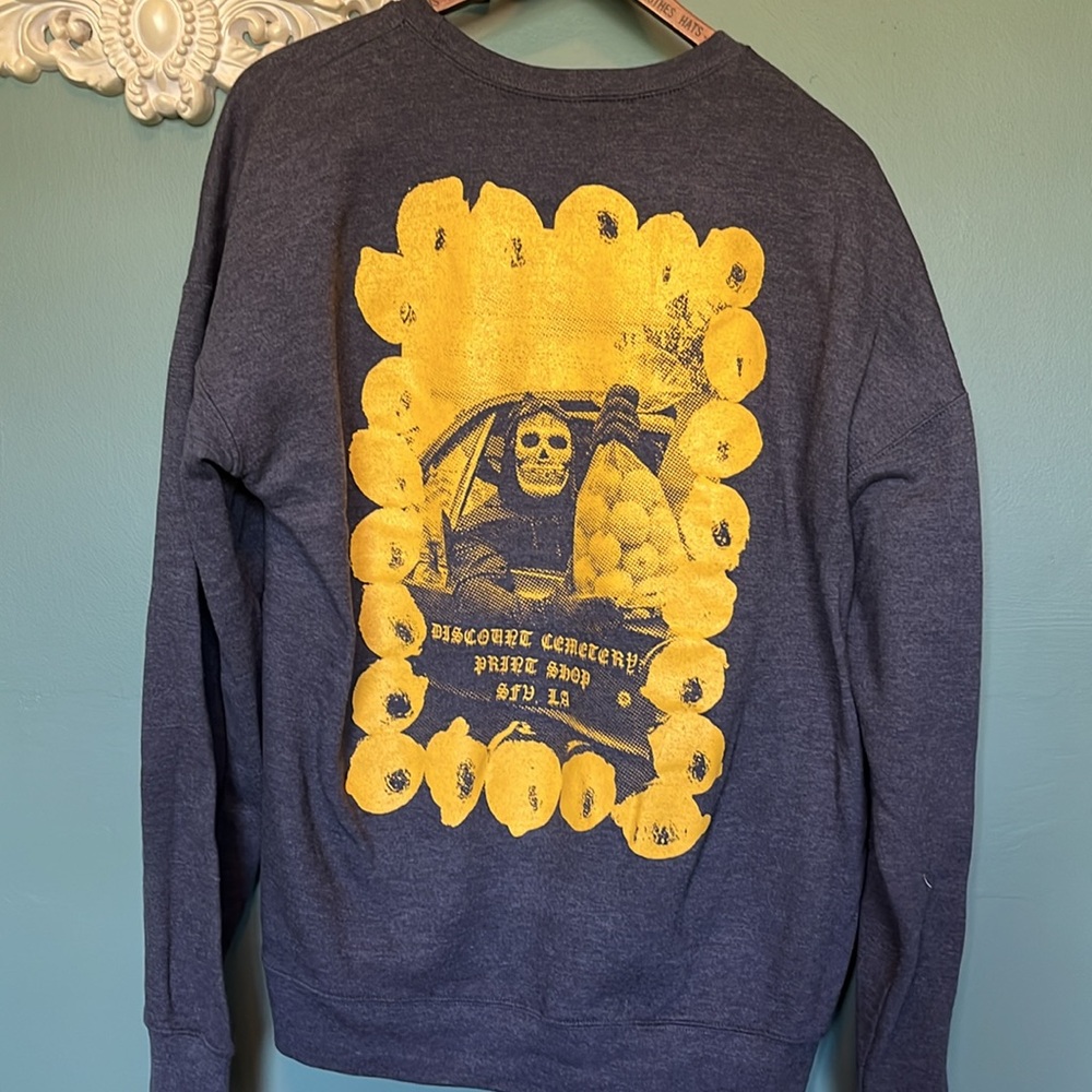 MAKE LEMONADE grey sweatshirt - Disxount Cemetery - size L